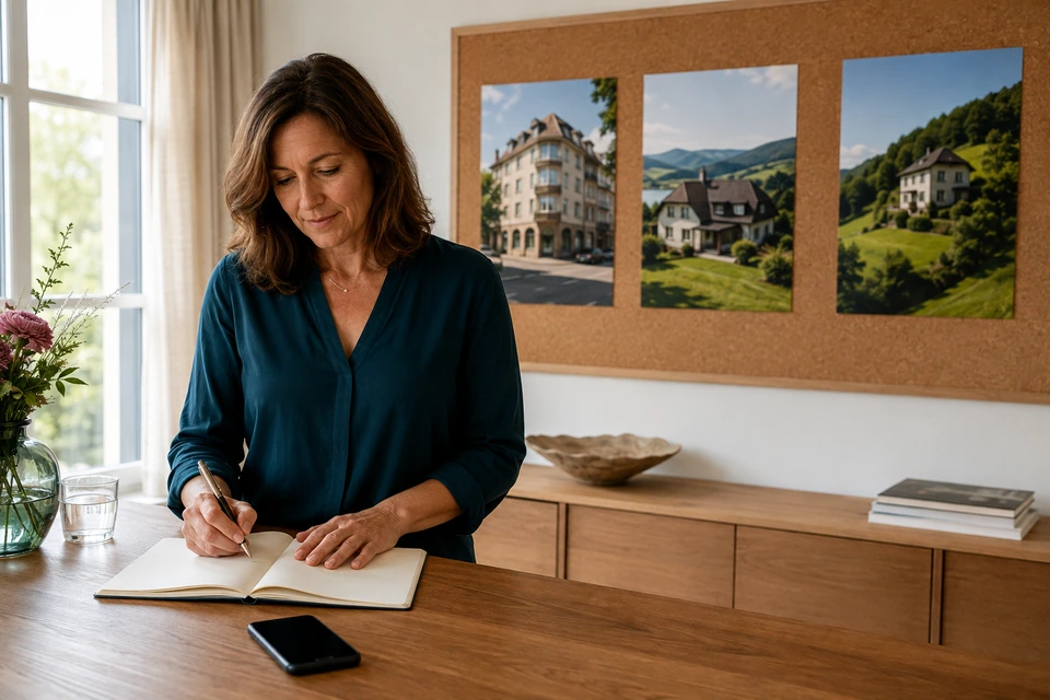 Symbolische Vorbereitung auf regionale Immobiliengespräche